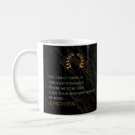 Epictetus recept for Greatness Kaffemugg