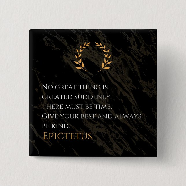 Epictetus recept for Greatness Knapp (Framsida)