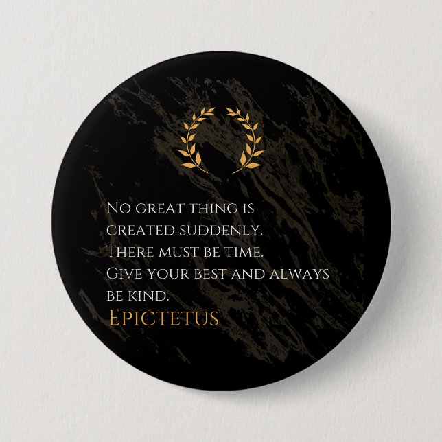 Epictetus recept for Greatness Knapp (Framsida)