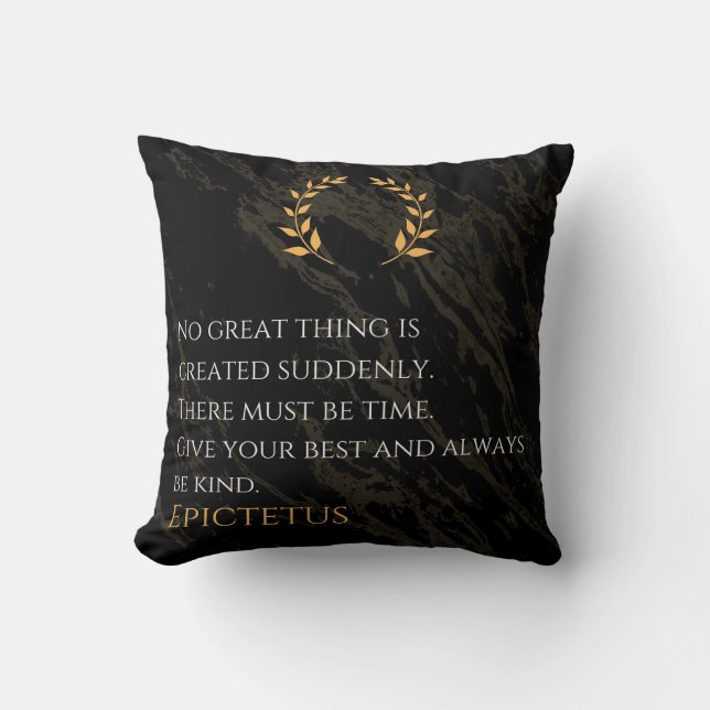 Epictetus recept for Greatness Kudde (Framsida)