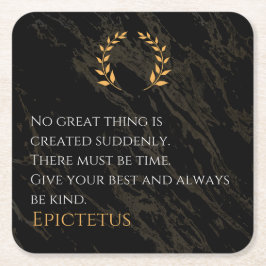 Epictetus recept for Greatness Underlägg Papper Kvadrat