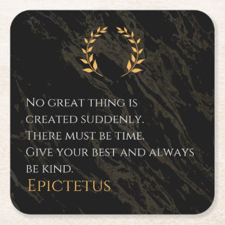 Epictetus recept for Greatness Underlägg Papper Kvadrat