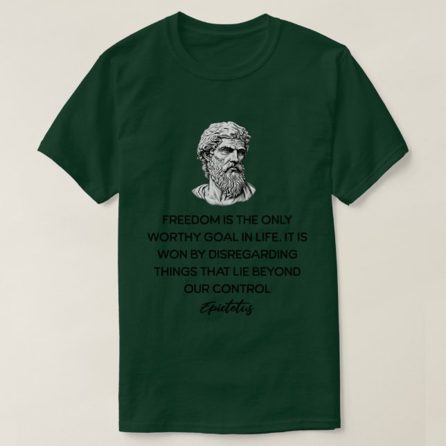 Epictetus Stoicism citerar TShirt T Shirt (Design framsida)