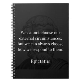 Epictetus Wisdom: Empowerment through Response Anteckningsbok