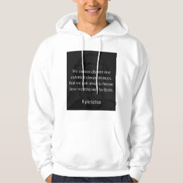 Epictetus Wisdom: Empowerment through Response Hoodie