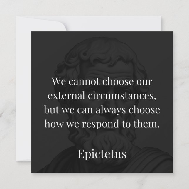 Epictetus Wisdom: Empowerment through Response Kort (Framsida)