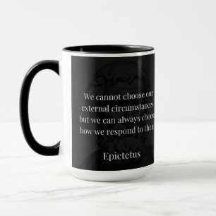 Epictetus Wisdom: Empowerment through Response Mugg