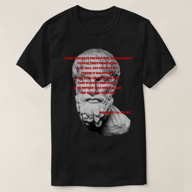 Epicurus 2 t shirt (Design framsida)
