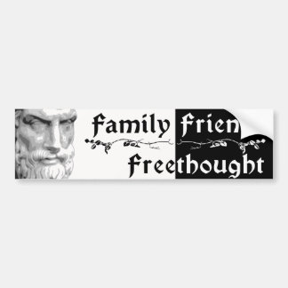 Epicurus: Familjvänner Freethought Bildekal