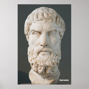 Epicurus / Grekiska filosopher / Poster