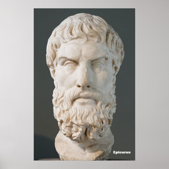 Epicurus / Grekiska filosopher / Poster (Framsidan)
