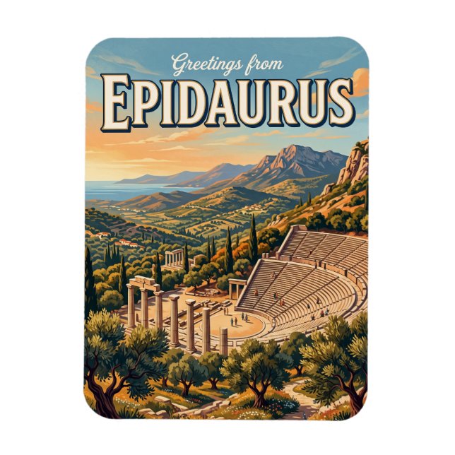 Epidauros Grekland Magnet (Vertikal)