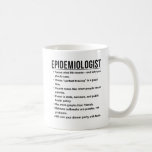 Epidemiolog Kaffemugg<br><div class="desc">Sjukdomsexpert Gift,  Public Health Gift,  Anpassningsbar Science Kopp,  Virus Tracker Gift,  Outbroke Humor,  Science Älskare Kopp,  Quarantine Coffee,  Funny Lab Gift,  Health Nerd Kopp,  Data Analyst Gift,  Infection Control,  Stat Geek Gift,  Health Hero Kopp</div>