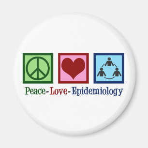 Epidemiolog Peace Kärlek-epidemiologi Magnet