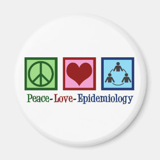 Epidemiolog Peace Kärlek-epidemiologi Magnet