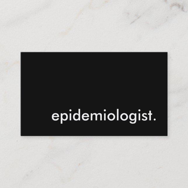 Epidemiolog. Visitkort (Framsida)
