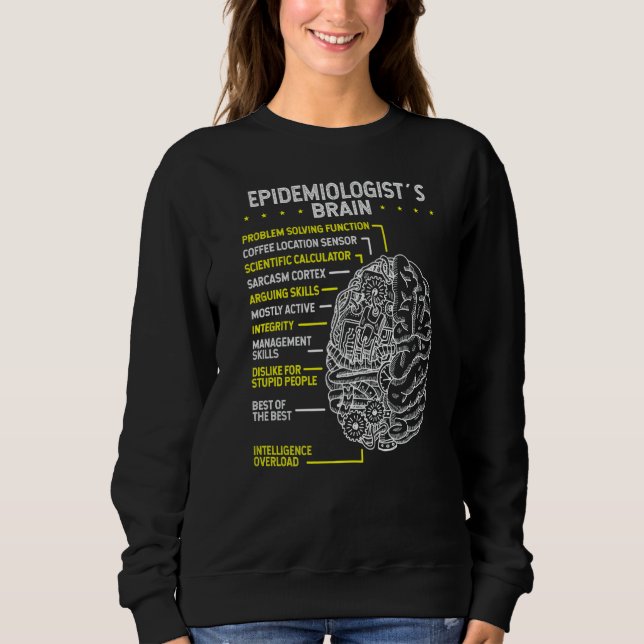 Epidemiologi Folkhälsa Doktor Brain Epidemiolo T Shirt (Framsida)