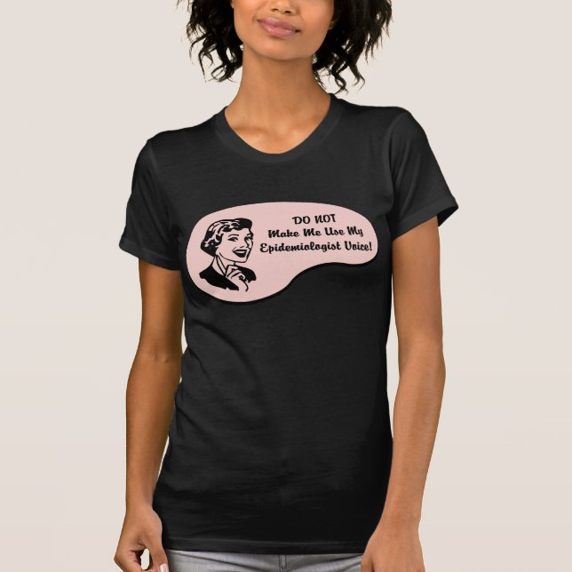 Epidemiologisten uttrycker tee shirt (Framsida)