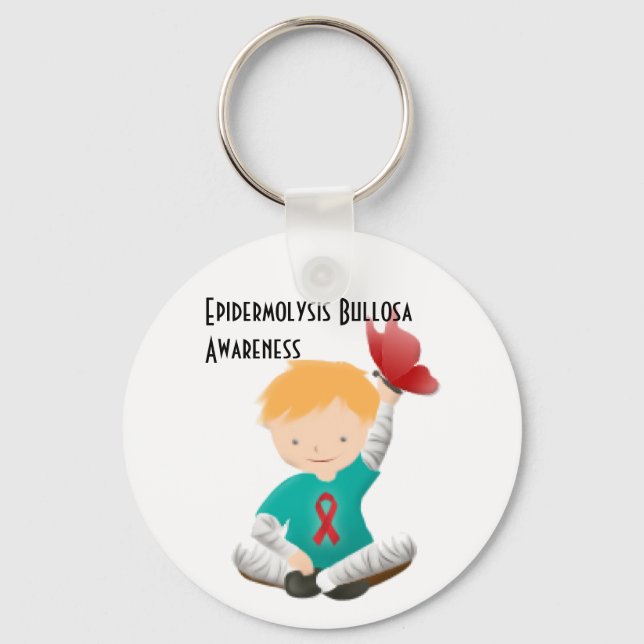 Epidermolysis Bullosa Awareness Keychain Nyckelring (Framsida)
