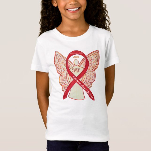 Epidermolysis Bullosa (EB) Awareness Ribbon Shirt Tee Shirt (Framsida)