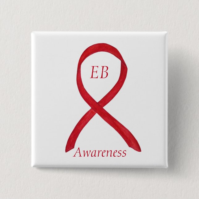 Epidermolysis Bullosa (EB) Awareness Ribbon Stift Knapp (Framsida)