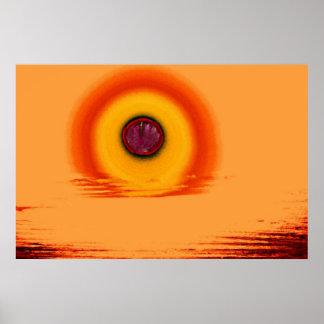 Epifer vid solnedgång poster