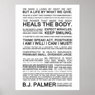 Epigram och citat från B.J. Palmer Poster