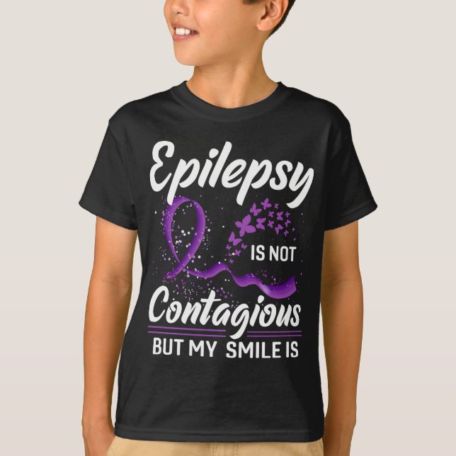 Epilepsi är inte smittsamt, men min ledighet är t shirt (Framsida)