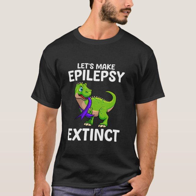 Epilepsi Art För manar kvinnor i barn stödjer epil T Shirt (Framsida)