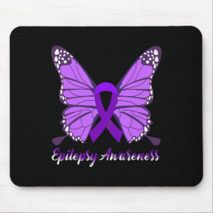 Epilepsi Awareness Butterfly Lila Ribbon Epileps Musmatta