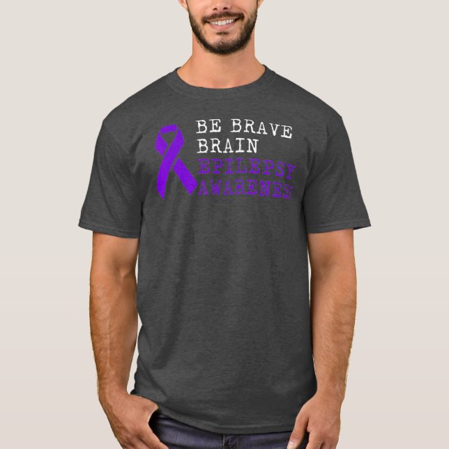 Epilepsi Awareness Choice Roligt Epileptic Warrior T Shirt (Framsida)