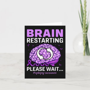 Epilepsi Awareness Funny Brain Restarting, tack W Kort