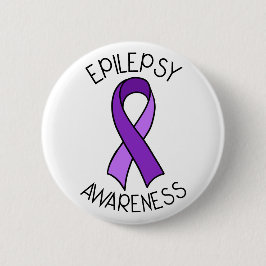 Epilepsi Awareness Ribbon Support Knapp