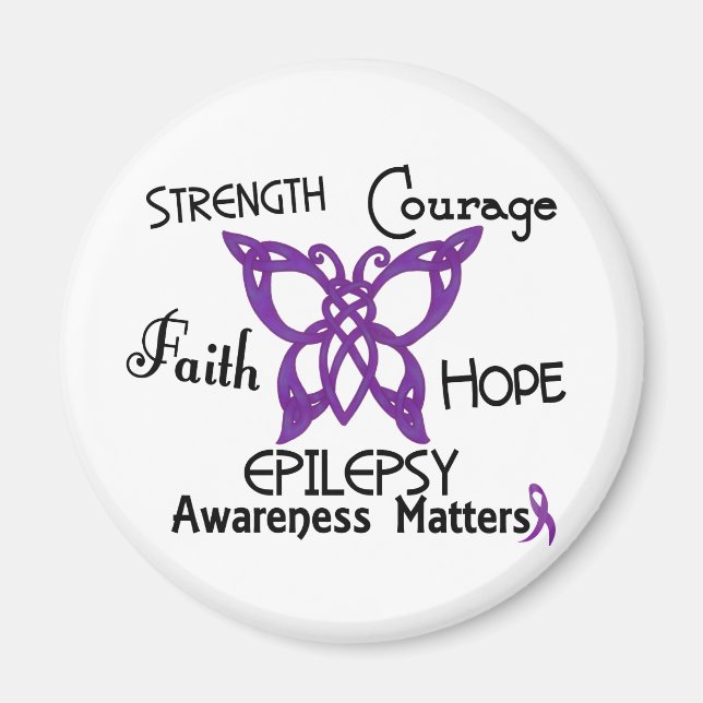 Epilepsi Celtic Butterfly 3 Magnet (Framsidan)