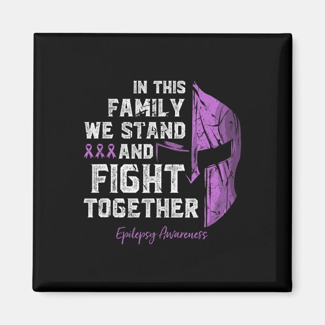 Epilepsi Familjestöd Medvetenhet Spartan Warrior  Magnet (Framsidan)