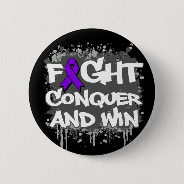 Epilepsi Fight Conquer and Win Knapp (Framsida)