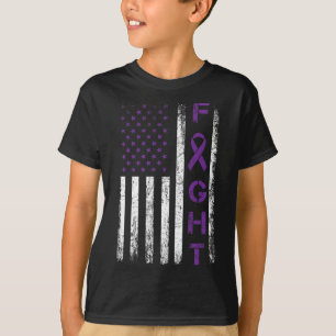Epilepsi Fighter USA flagga - Kamp mot epilepsianv T Shirt