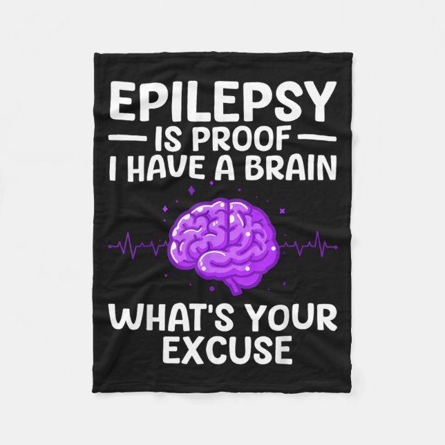 Epilepsi För Män Kvinnor Barn Epileptisk Epilepsi Fleecefilt (Framsidan)