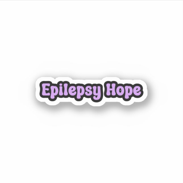 Epilepsi Hope Lila Epilepsy Awareness Klistermärken (Framsida)