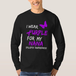 Epilepsi I Bärans Lila för min Nana Ribbon T Shirt