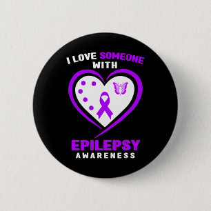 Epilepsi - I Kärlek någon med epilepsimedvetenhet Knapp