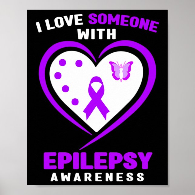 Epilepsi - I Kärlek någon med epilepsimedvetenhet Poster (Framsidan)