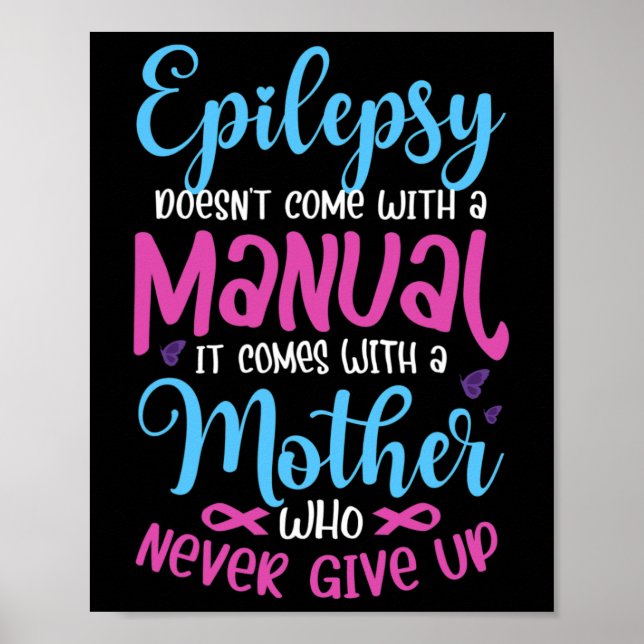 epilepsi inte kom med en bruksanvisning som Epilep Poster (Framsidan)