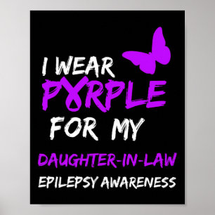 Epilepsi Jag Har Lila För Min Svärdotter Ribb Poster
