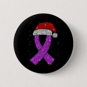 Epilepsi julhatt Lila medvetenhetsband Anfall Knapp