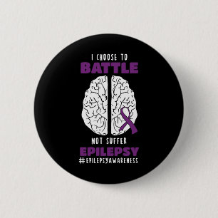Epilepsi Lila Epileptisk Brain Day Epilepsi Knapp