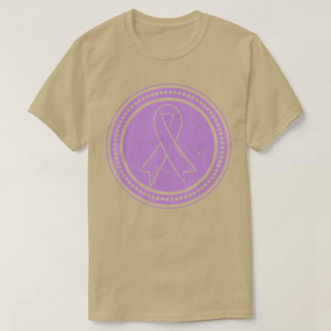 Epilepsi Lila Supportör Gif T Shirt (Design framsida)