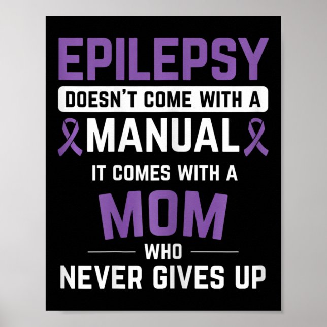 Epilepsi Mamma Epilepsi Epilepsi Awareness Epileps Poster (Framsidan)