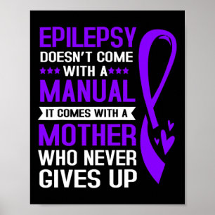 Epilepsi Mamma Epilepsi Kom med en handbok Poster