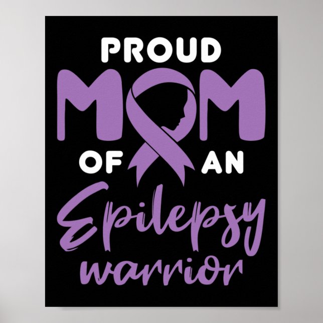 Epilepsi Mamma Keizure Awareness Proud Mamma of Ep Poster (Framsidan)